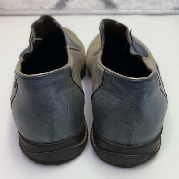 Rieker Women’s EU 40 Daphne Low-Top Grey Blue Slip On Leather Rubber Loafer Flat - Picture 5 of 11